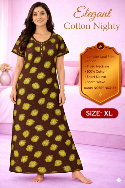 Elegant Cotton Maxi Nighty