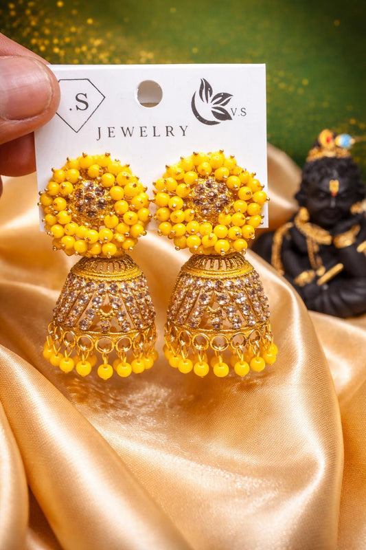 ✨ Elegant Jhumka Earrings – Traditional Festive Statement Jewelry✨