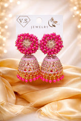 ✨ Elegant Jhumka Earrings – Traditional Festive Statement Jewelry✨