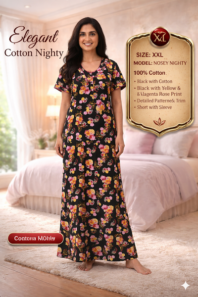 Elegant Cotton Maxi Nighty