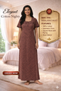 Elegant Cotton Maxi Nighty