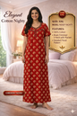 Elegant Cotton Maxi Nighty