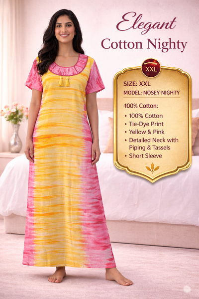 Elegant Cotton Maxi Nighty