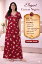 Elegant Cotton Maxi Nighty