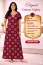 Elegant Cotton Maxi Nighty