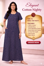 Elegant Cotton Maxi Nighty