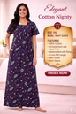 Elegant Cotton Maxi Nighty